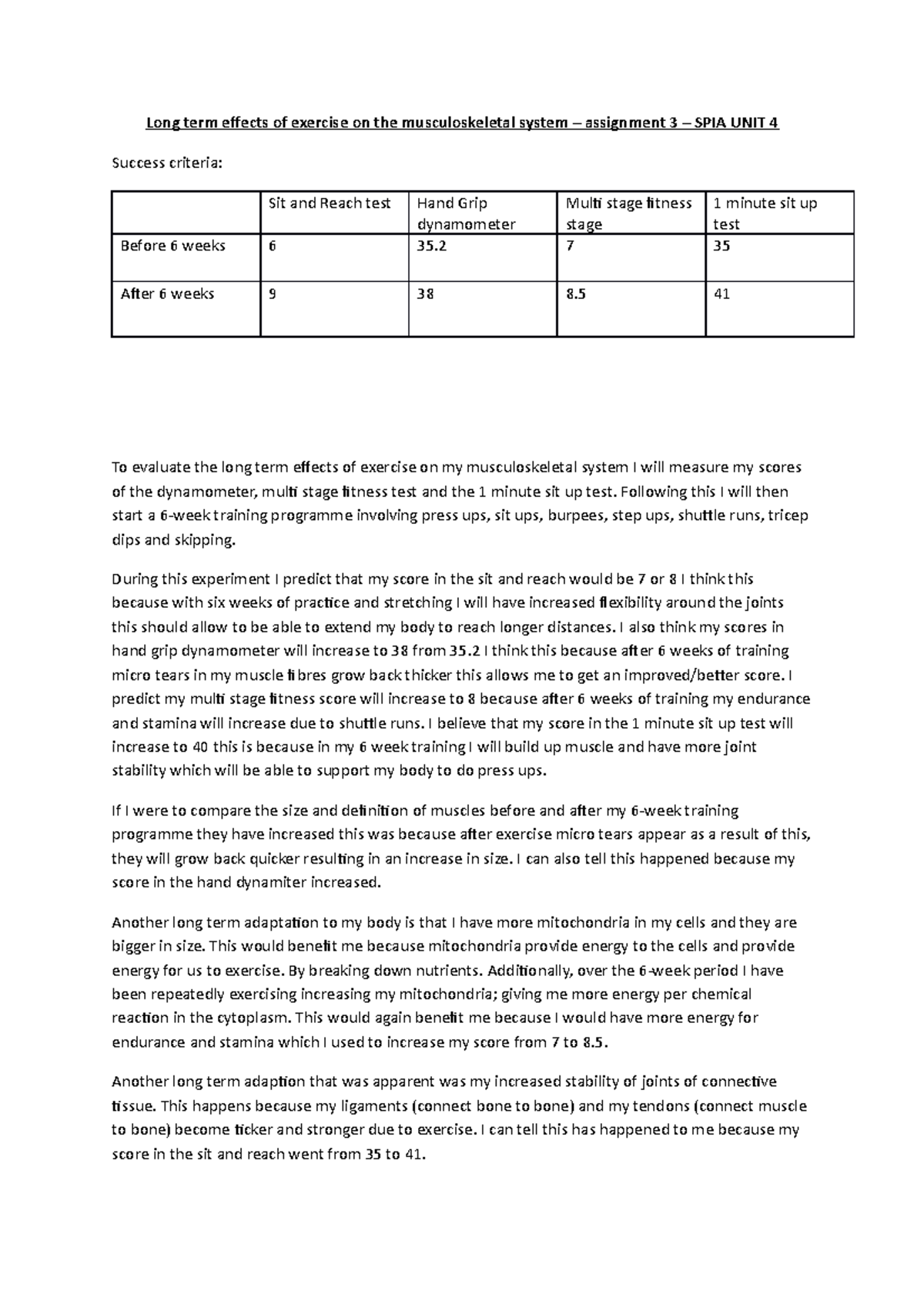Long-Term Effects of Exercise on Musculoskeletal System – SPIA Unit 4 ...