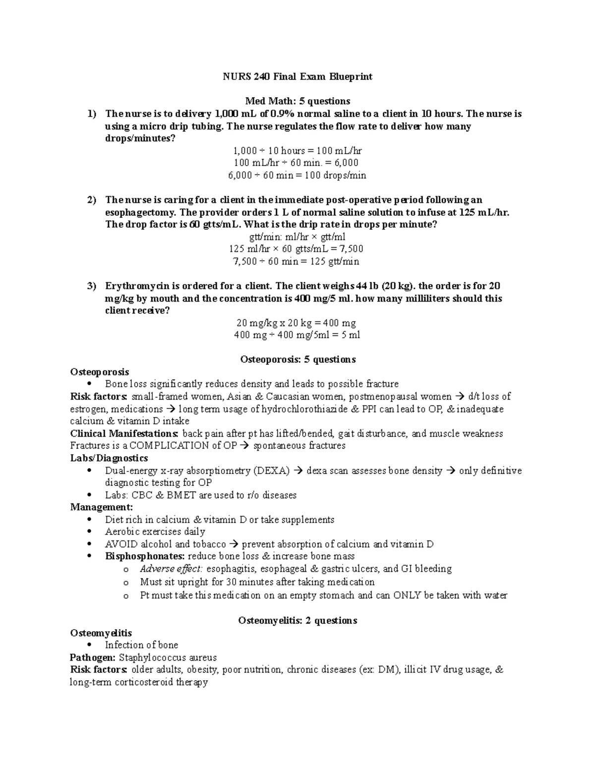 2013 ED Nursing Study Guide: Meds, Safety, & Patient Care - Studocu