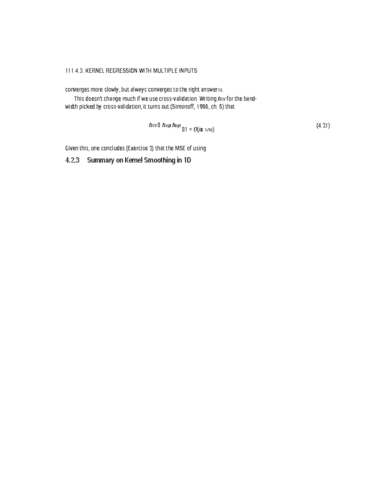 Lecture Notes on Kernel Regression with Multiple Inputs (ADAfaEPoV 110 ...