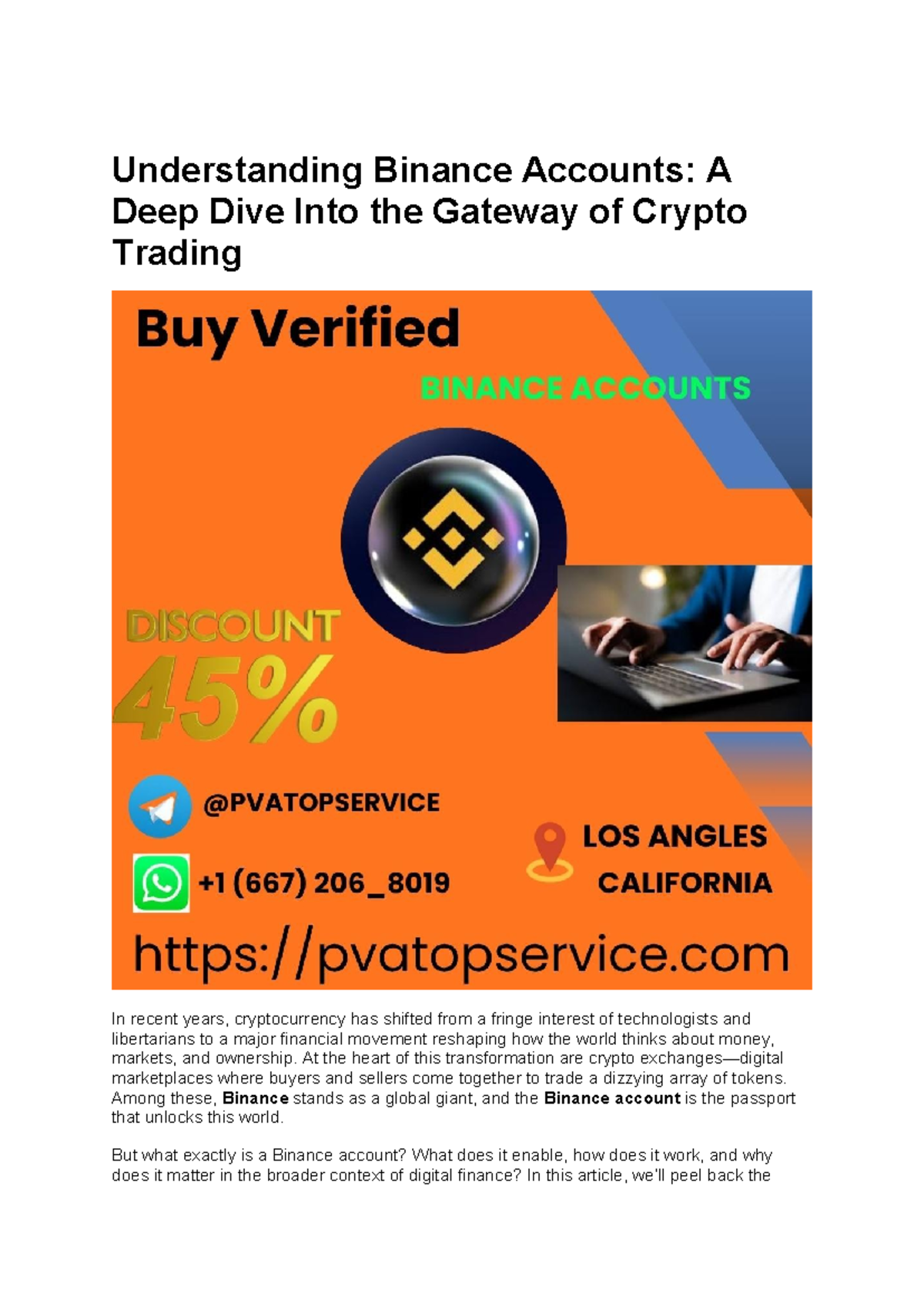 Understanding Binance Accounts: A Comprehensive Guide for Crypto ...