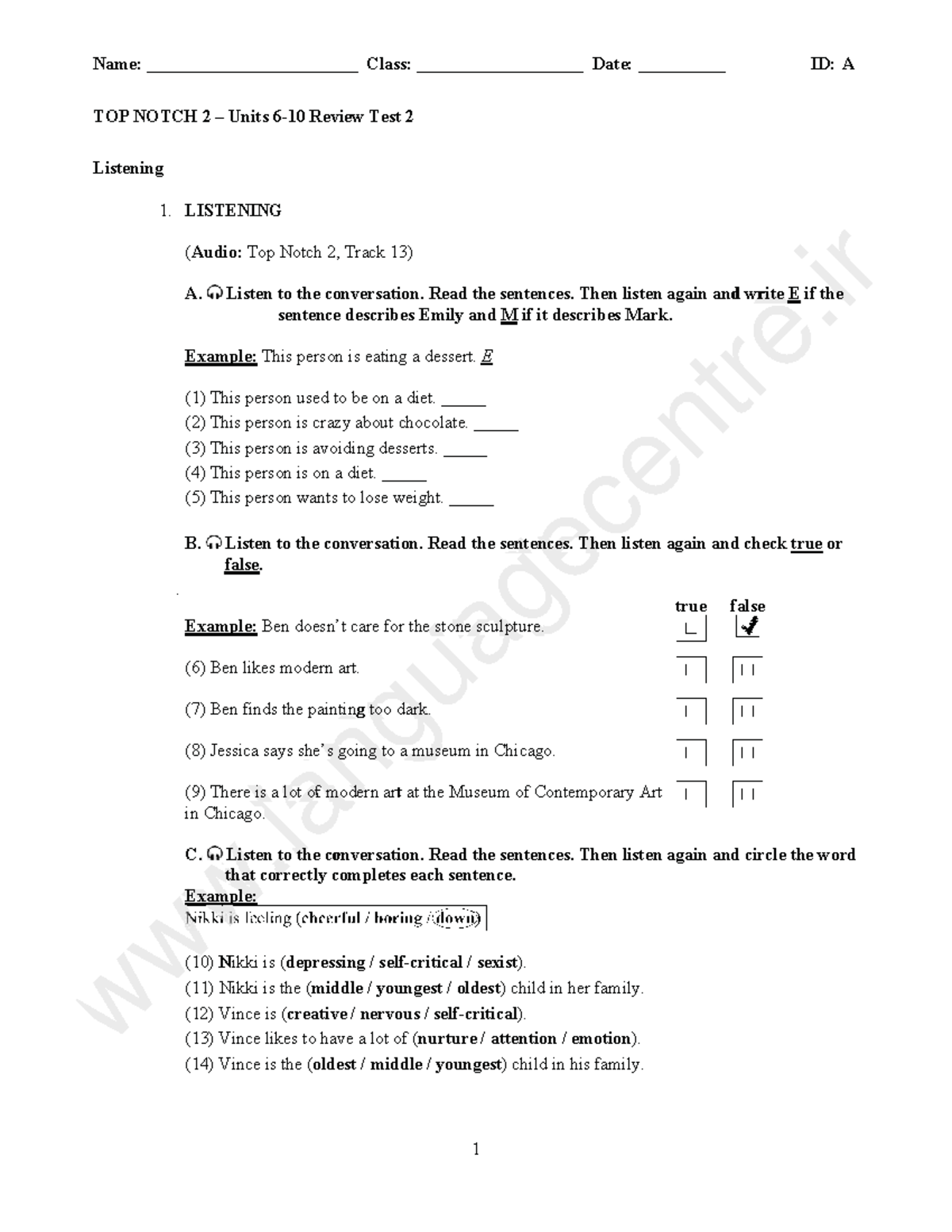 Top Botch 2B Final Test - Units 6-10 Review Notes - Studocu