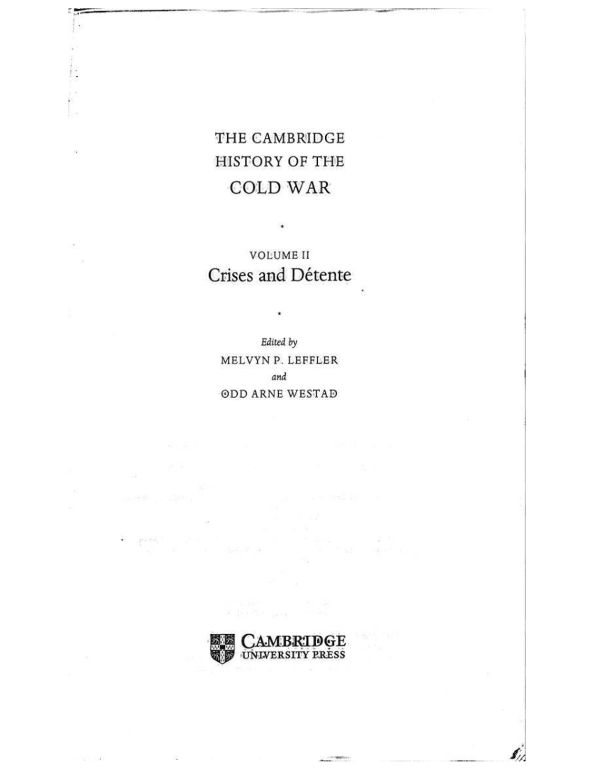 The Cold War and Its Impact on Third World Nations: 1963-1975 - Studocu