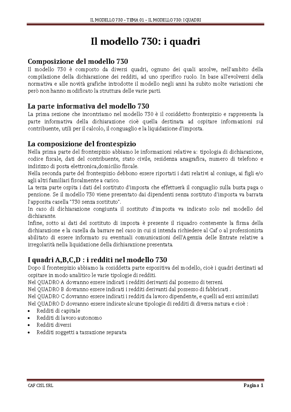 feci liquide scure e maleodoranti 730 precompilato: mini guida main image 1