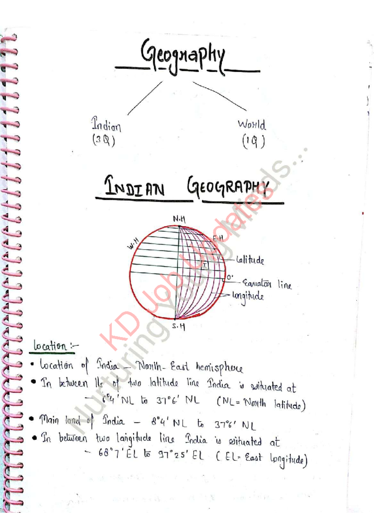 Geography Notes for English Course: Key Concepts and Insights - Studocu