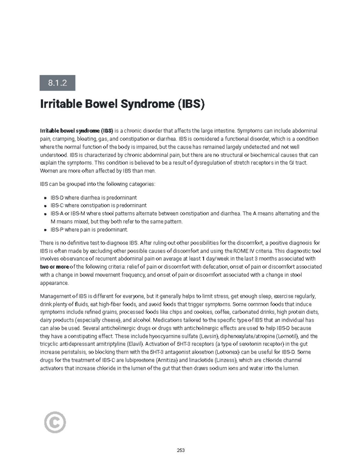 8.1.2 IBS: Overview, Symptoms, Diagnosis, and Management Strategies ...