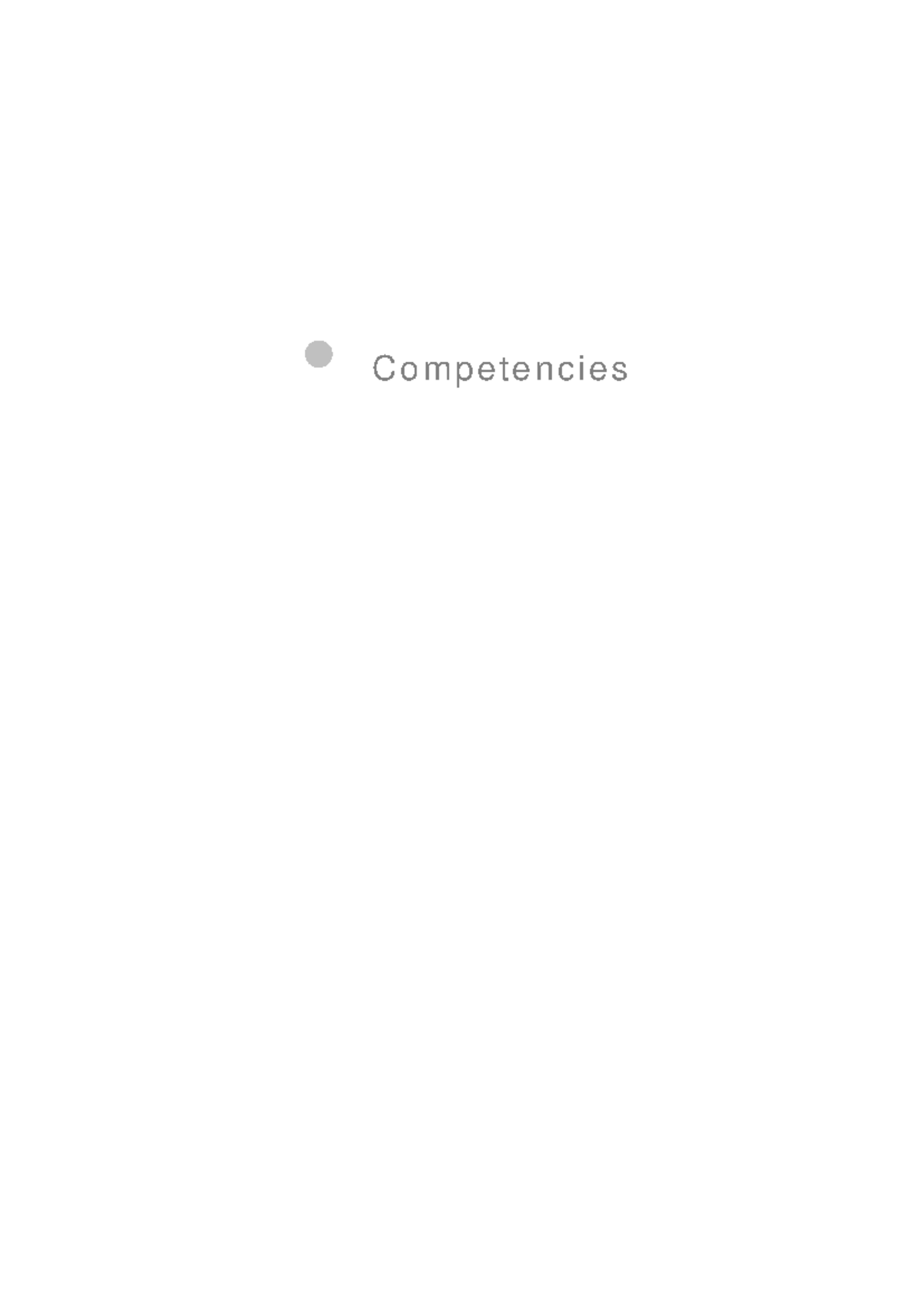 2.6 DDI Competencies: Danh Sách Các Khả Năng Làm Việc Cơ Bản - Studocu