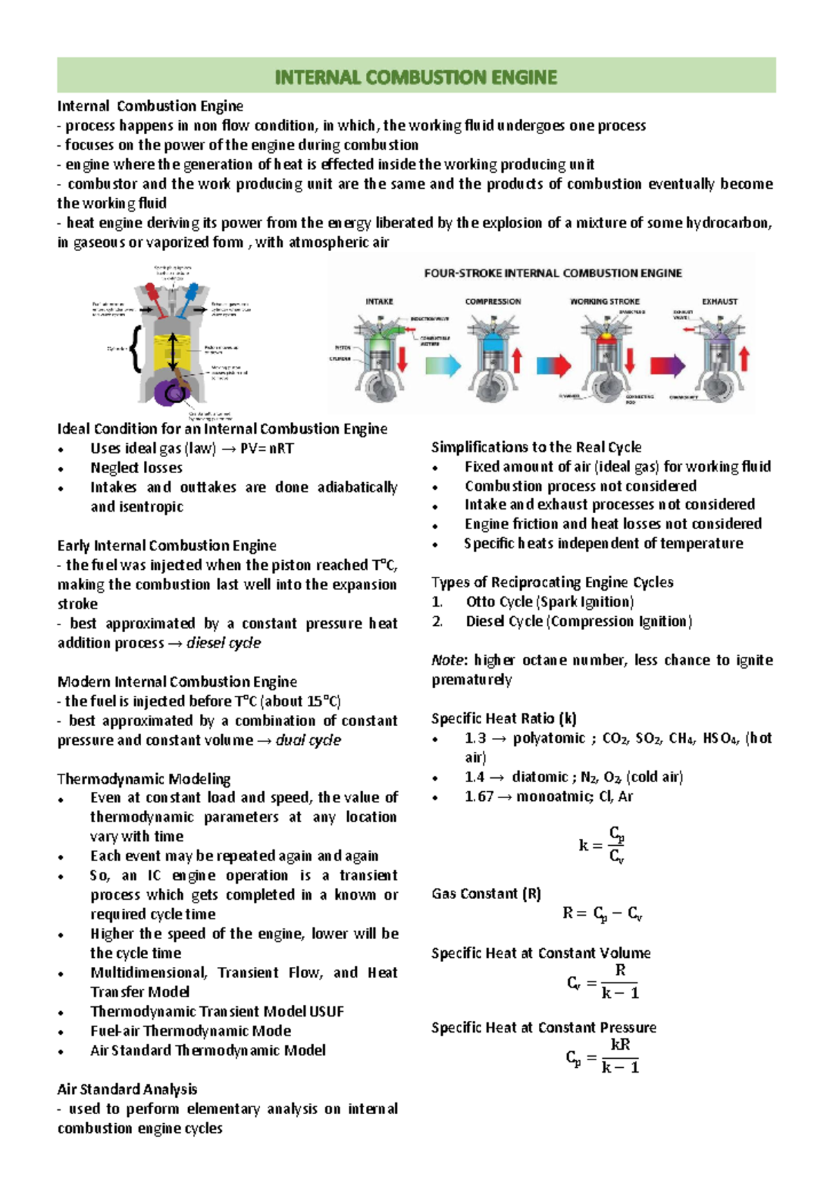 Internal-Combustion-Engine - Internal Combustion Engine process happens ...