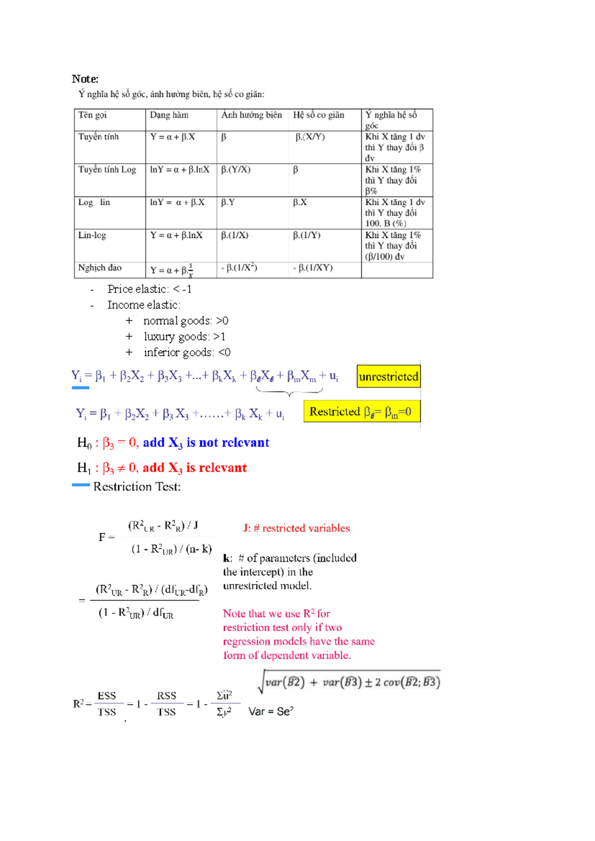 Econometrics - EC 101 Final Exam Review Guide - Studocu