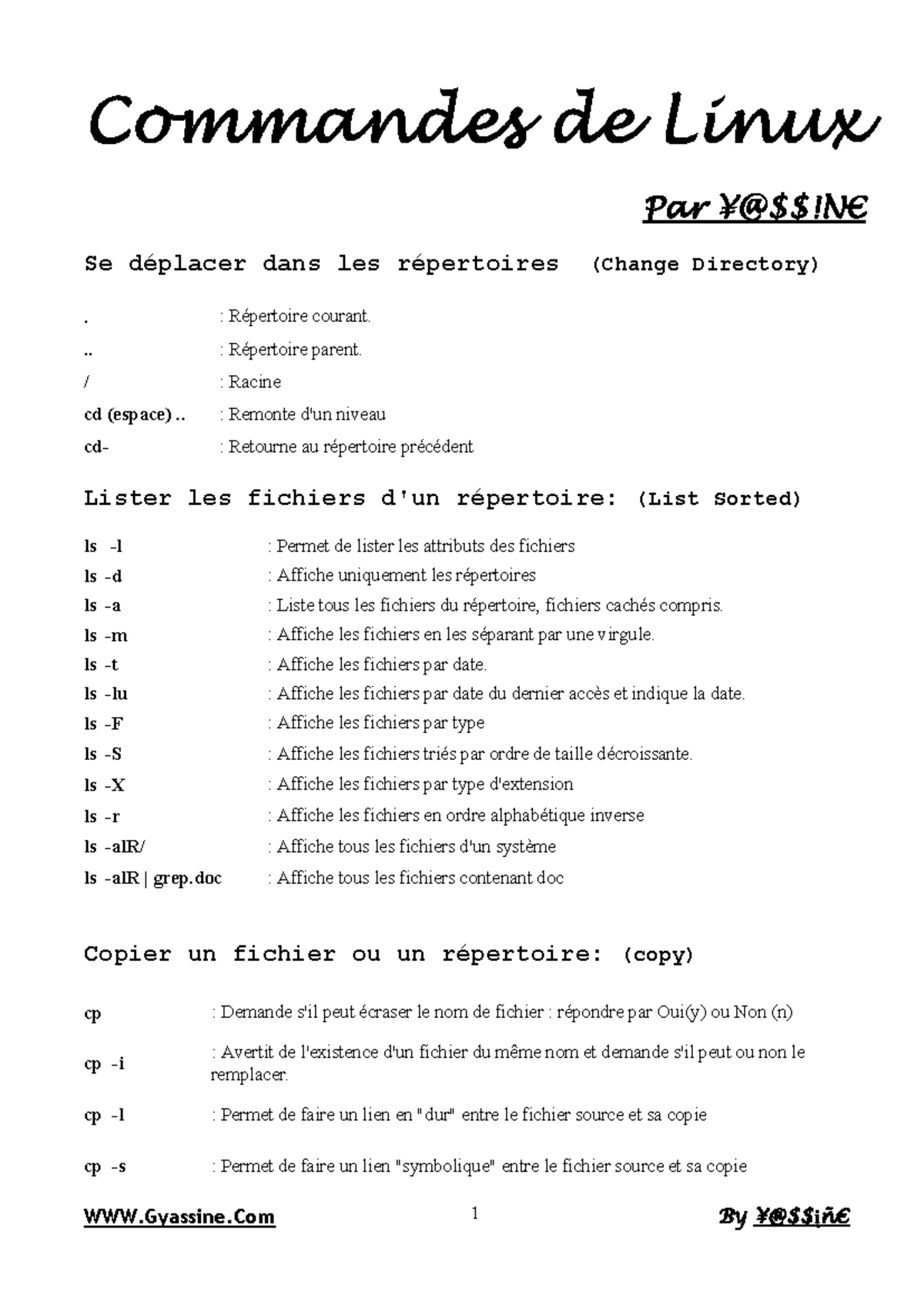 Commandes de Base Linux : Fiche de Révision pour 13 CMD - Studocu