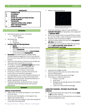 MT 3A (Lecture) Clinical bacteriology chapter 2 bacterial anatomy notes ...