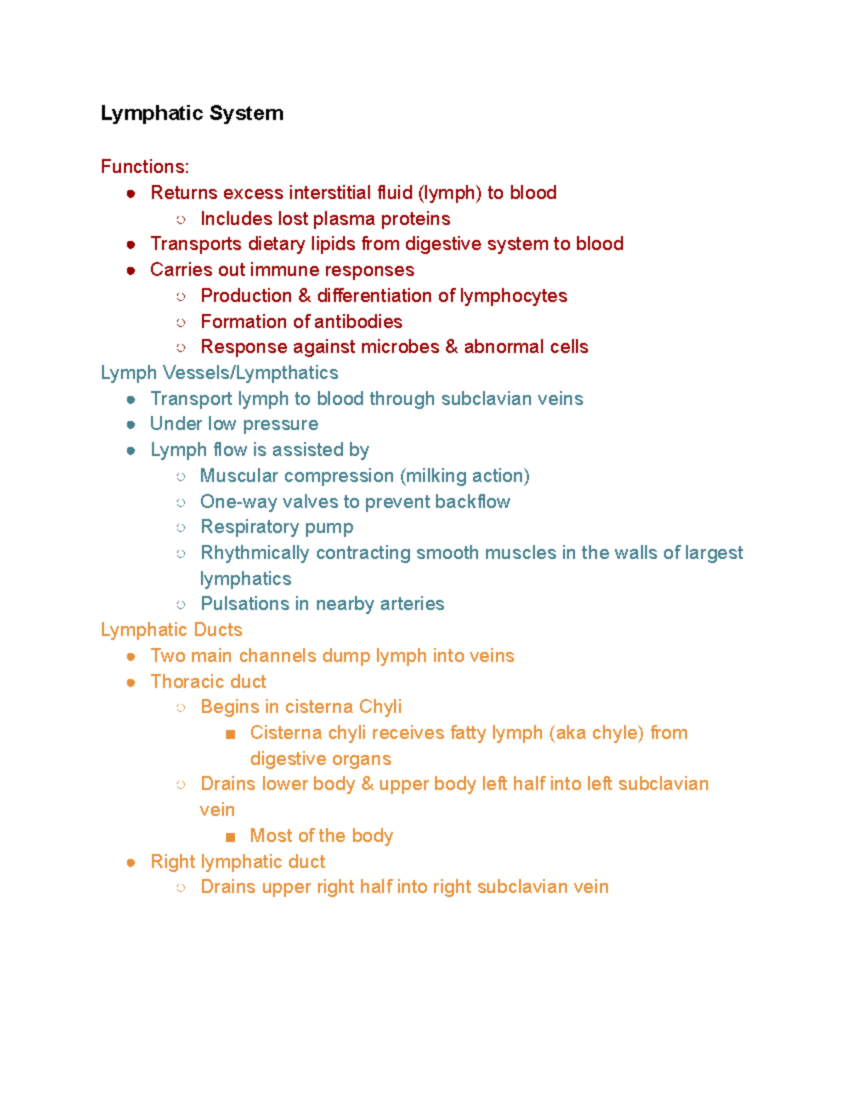 Lecture Notes on Chapter 13: The Lymphatic System and Immunity - Studocu