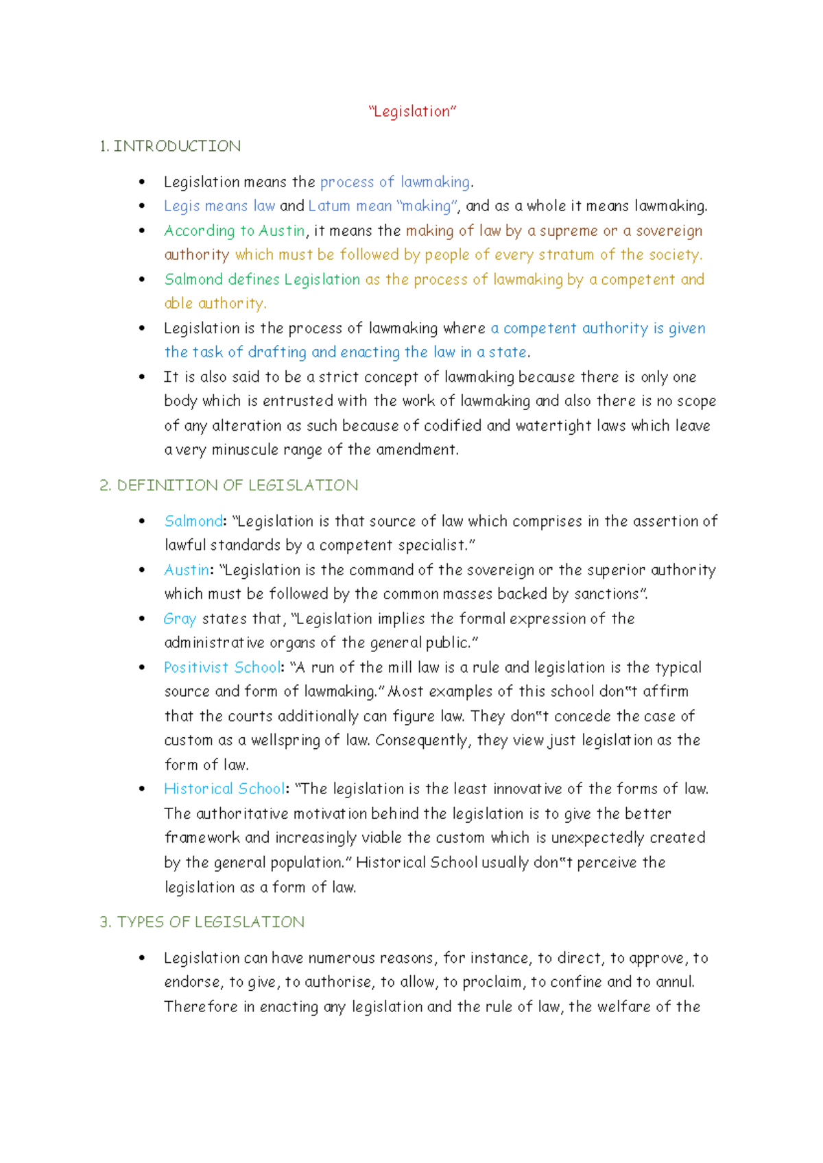 legislation-comprehensive-notes-on-lawmaking-processes-studocu