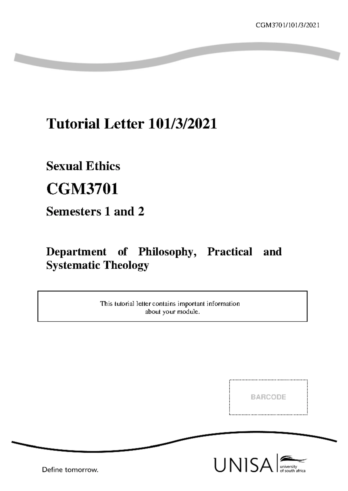 202 2022 2 b - Tutorial Letter - PYC3704/202/2/ Tutorial Letter 202/2 ...