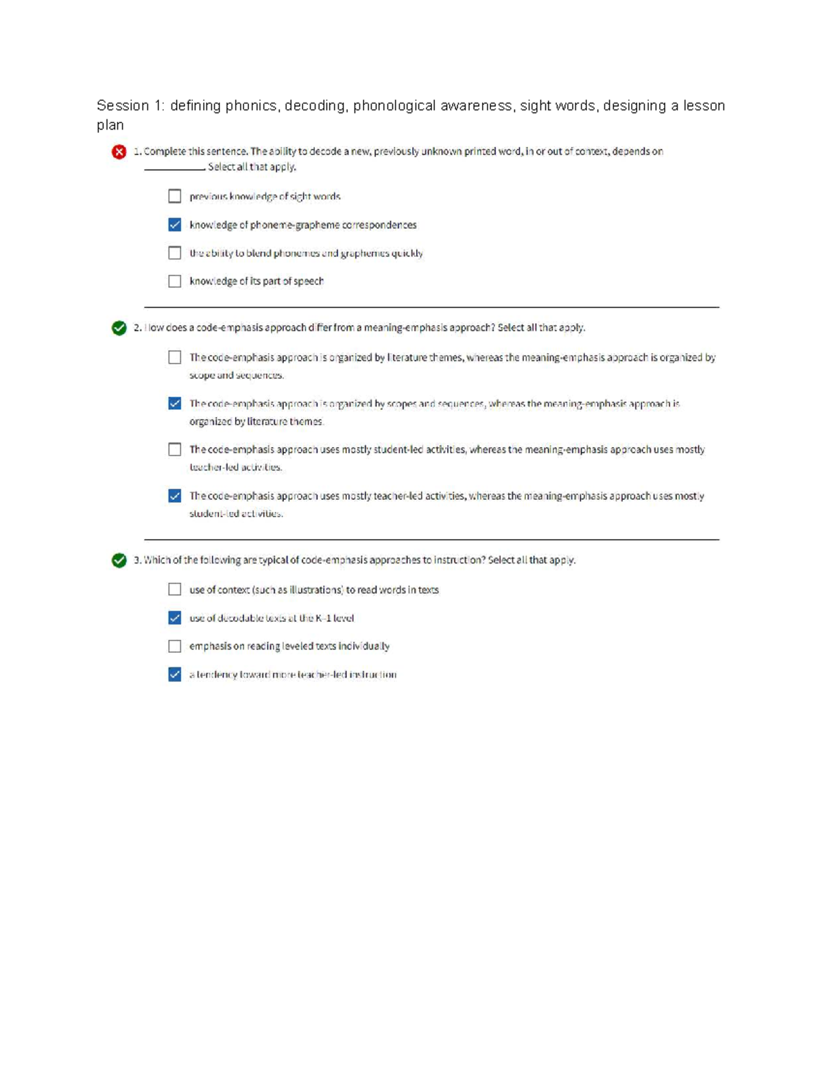 Letrs Unit 3 - SPED5073 - Session 1: defining phonics, decoding ...