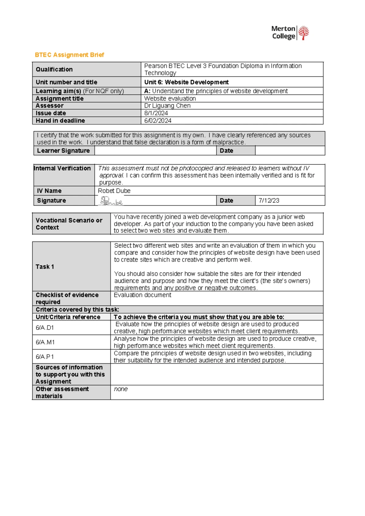Unit6 - djytj - Unit 6 assignment - website development Introduction As ...