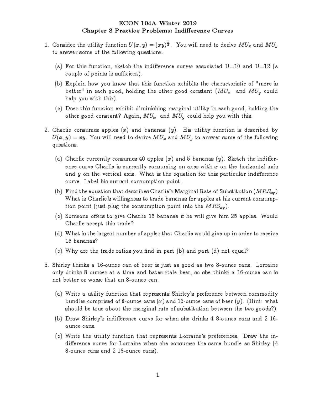 Chapter 7 Lecture Notes: Key Concepts on Costs and Decision Making ...