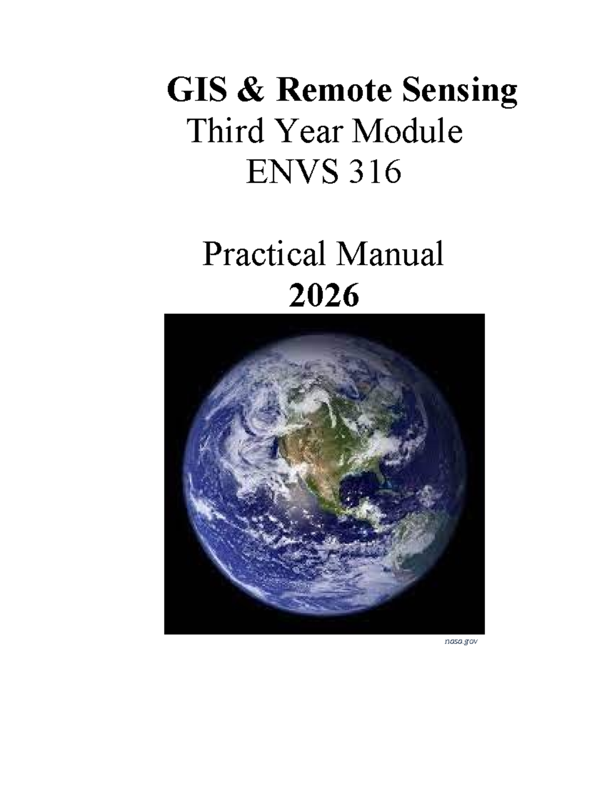 ENVS 316 Practical Manual 2026: Getting Started with ArcGIS Pro - Studocu