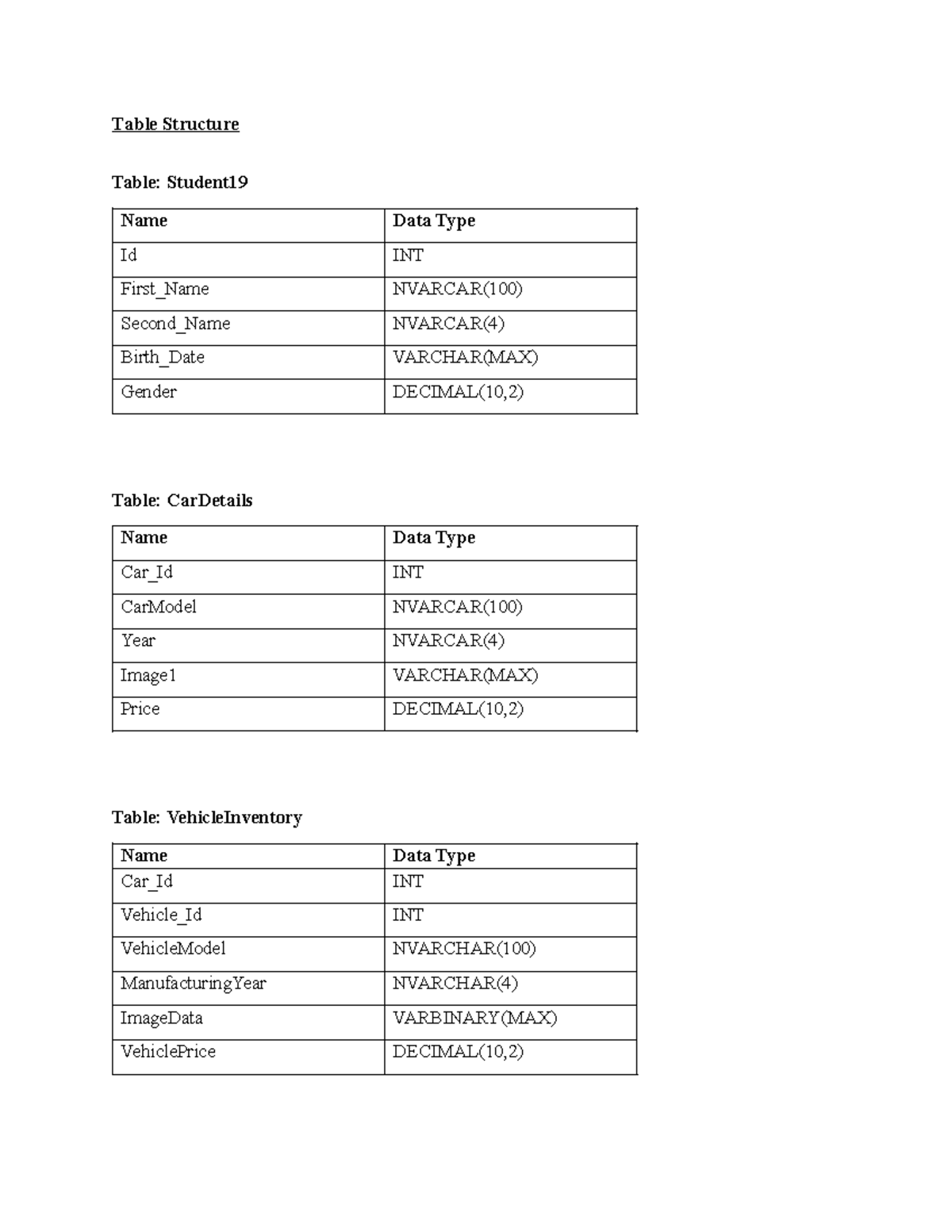 Tables - Studocu