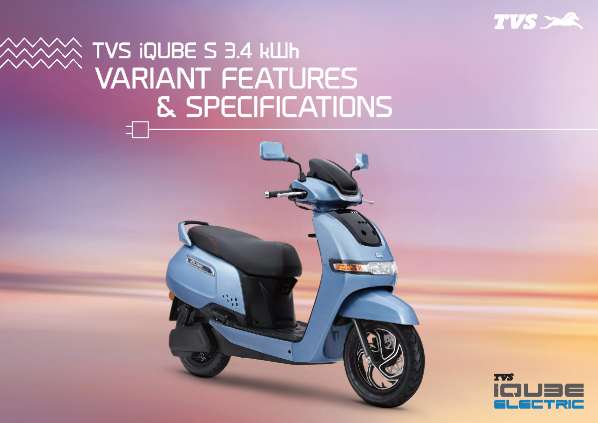 I Qube S Technical Specifications v1 - TVS TVS iQUBE S 3 kWh VARIANT ...