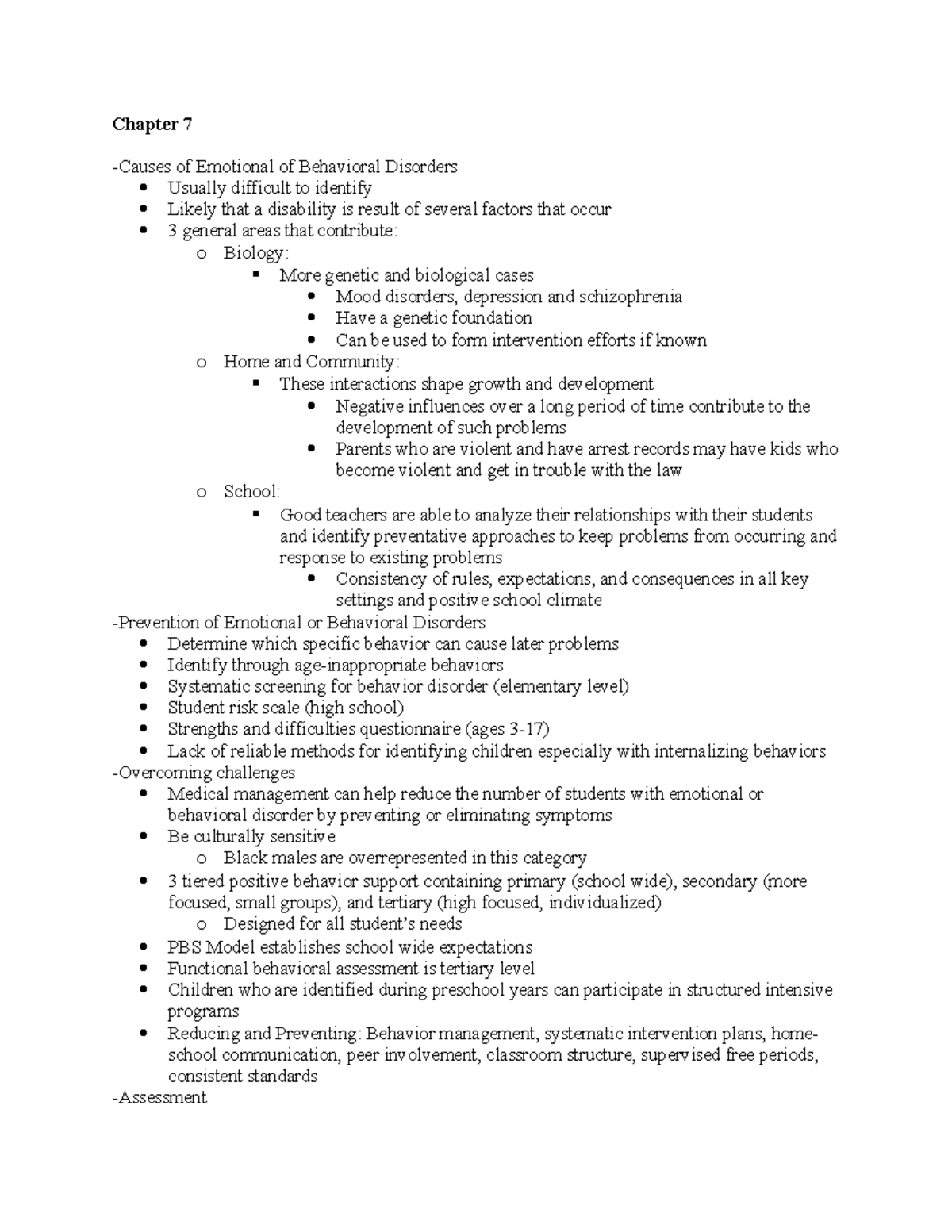 Chapter 7 Book Notes - Introduction to Special Education: Teaching in ...