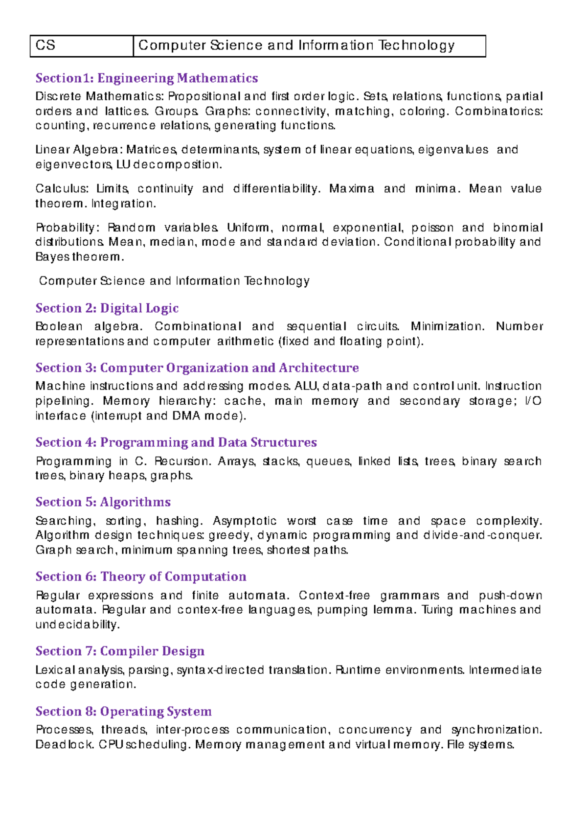 CS 101: Comprehensive Study Guide for Computer Science & IT - Studocu