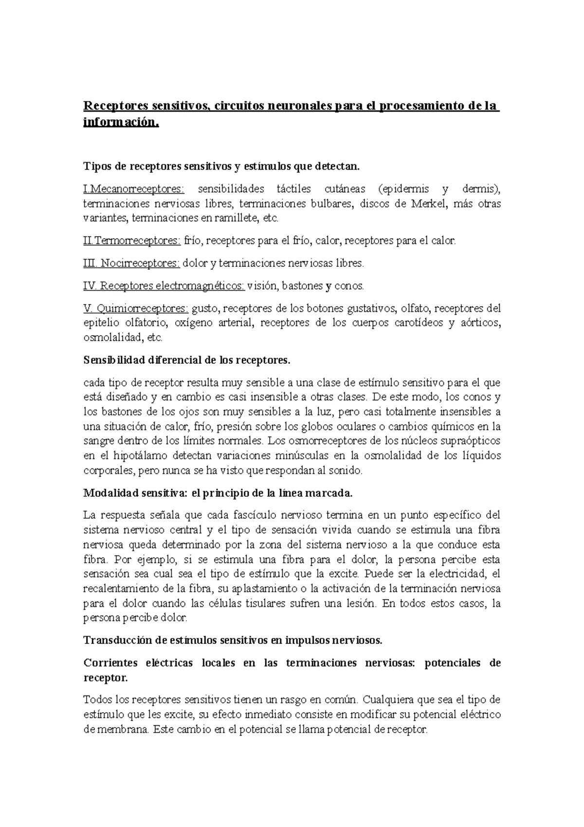 Fisiología II - Tarea 1.2: Principio de la Línea Marcada Explicado ...
