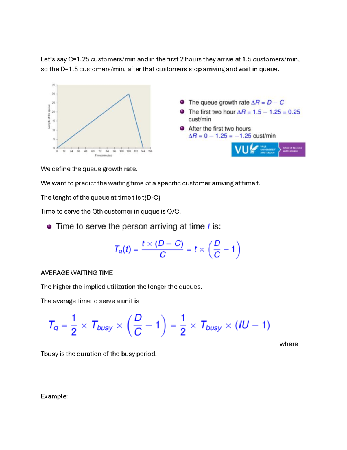 BP L5 - Queue Management and Waiting Time Analysis - Studeersnel