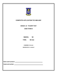 Computer Applications Technology - Grade: 10 - Further Education and ...