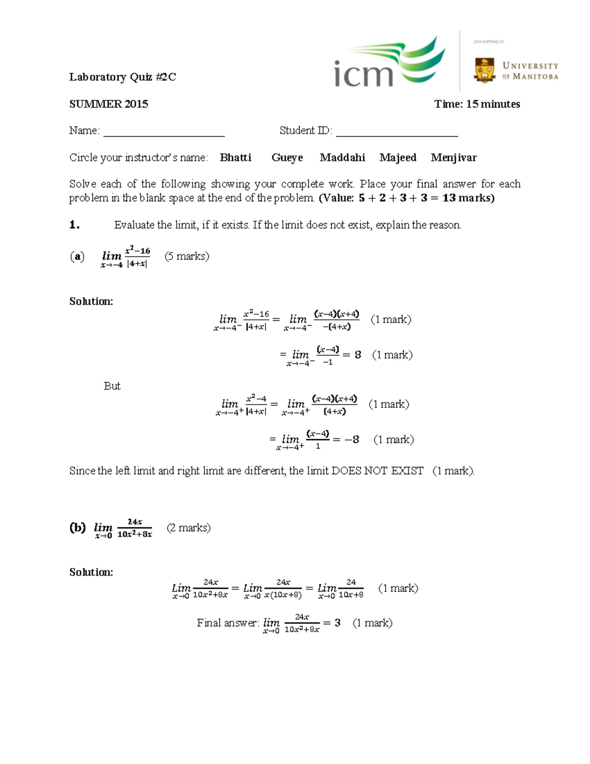 Math 1500 Test 3 Solutions - Fall 2022 Exam Answers - Studocu