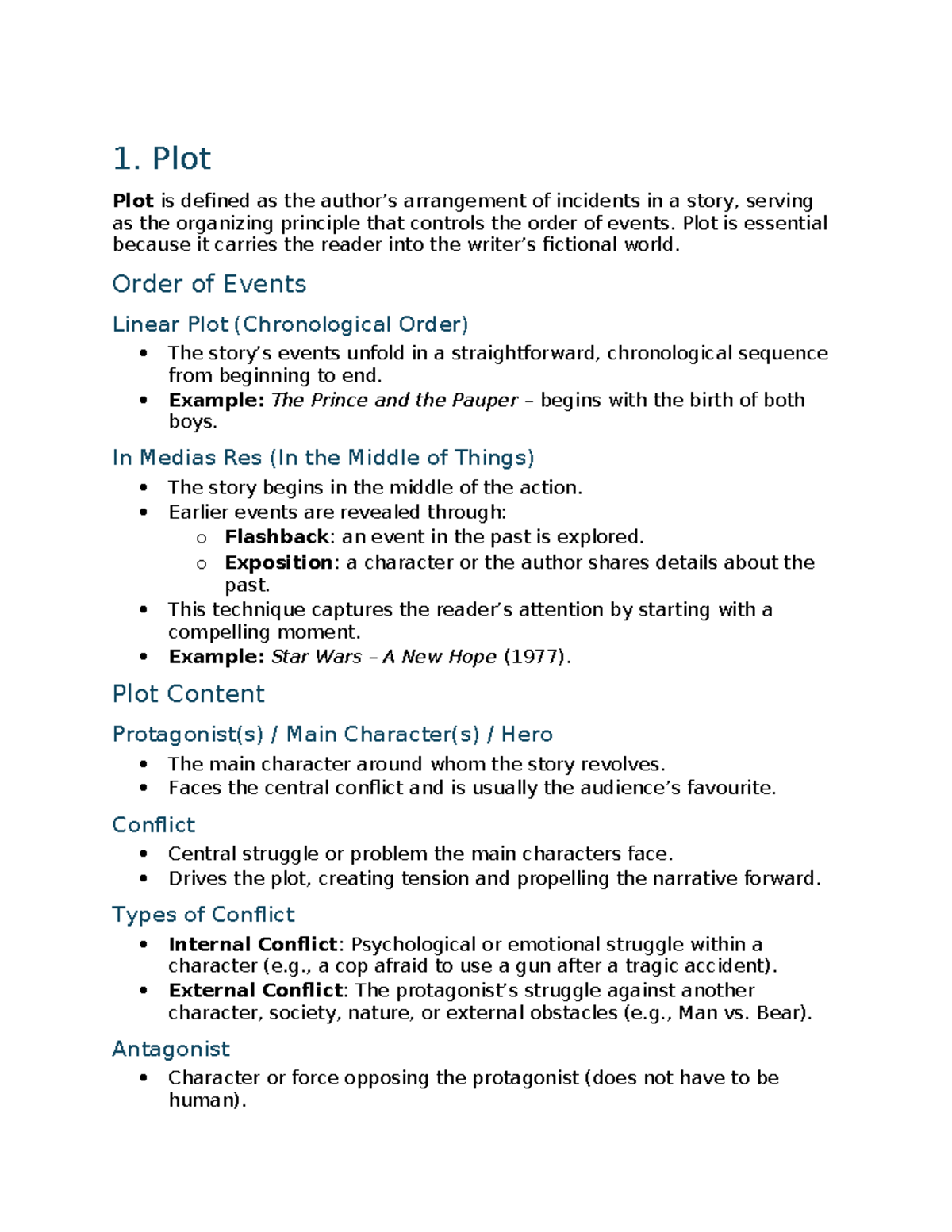 Literature & Poetry Study Notes: Key Concepts & Analysis - Studocu