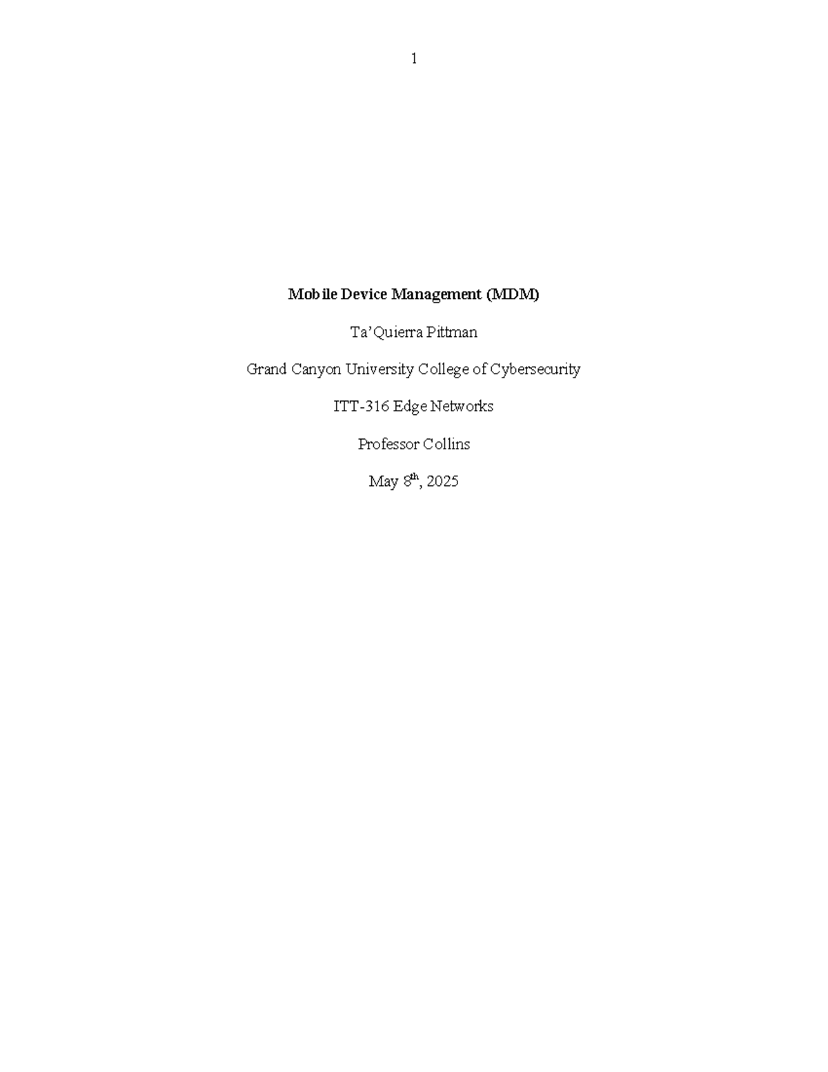 Mobile Device Management (MDM) Overview and Solutions Analysis - Studocu