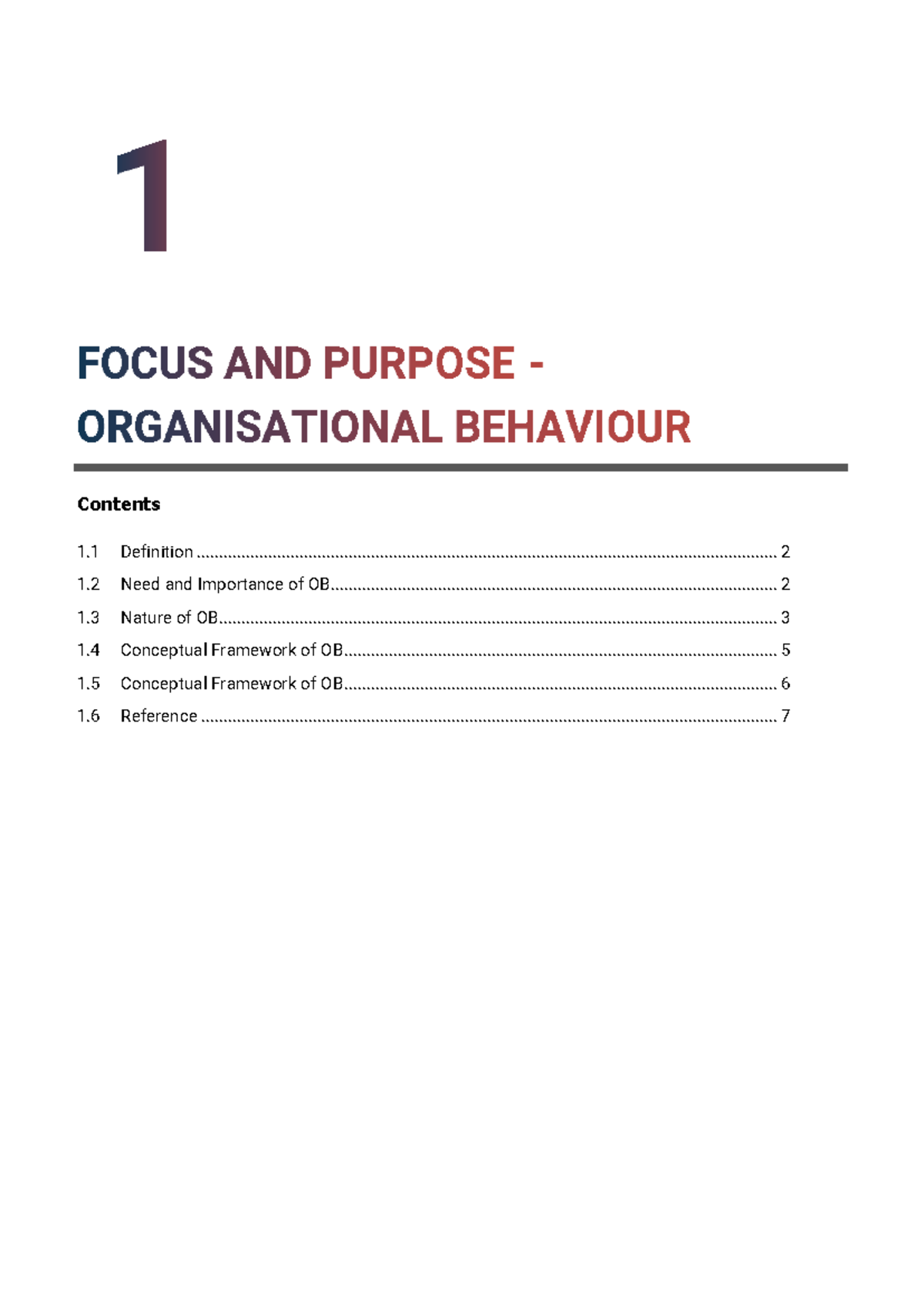 3141909 OB GTU Study Notes: Insights into Organizational Behavior - Studocu