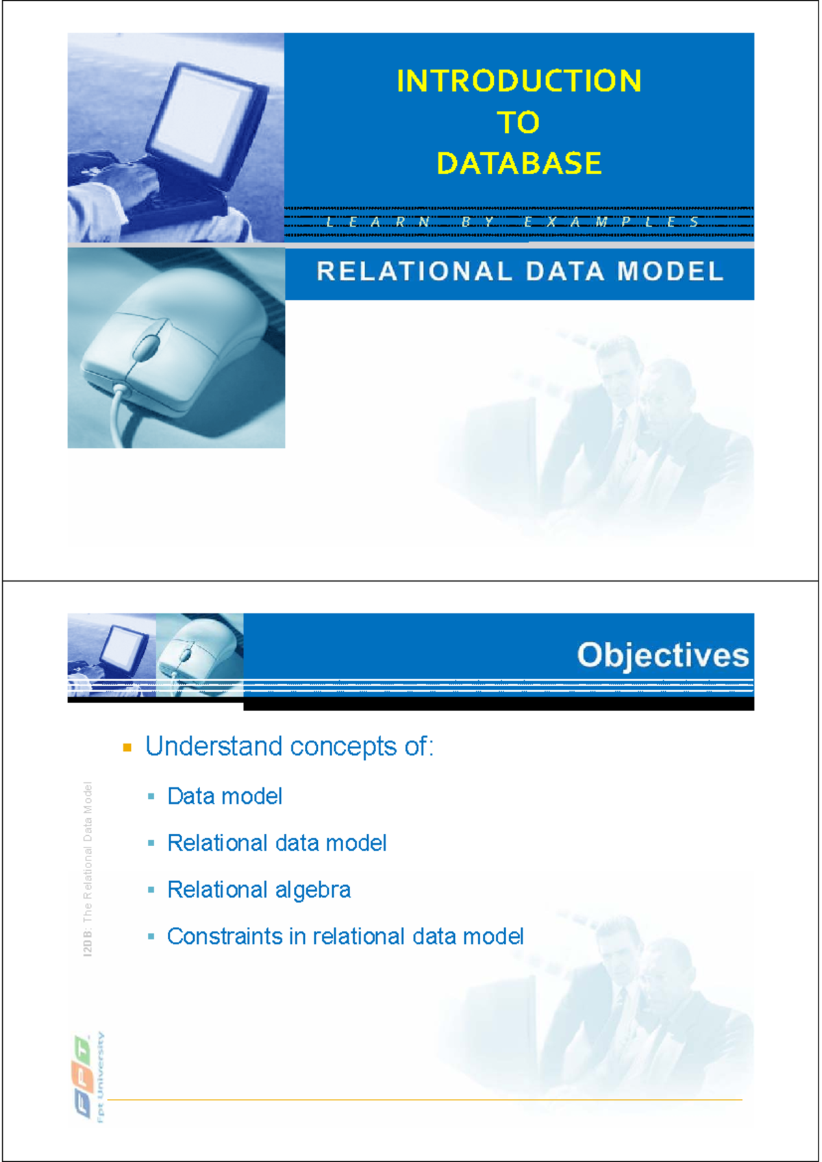 I2DB: Understanding the Relational Data Model Concepts and Operations ...