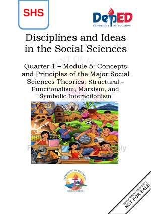 Humss-DISS Module 13 Q2 Week13 - SHS Disciplines and Ideas in the ...
