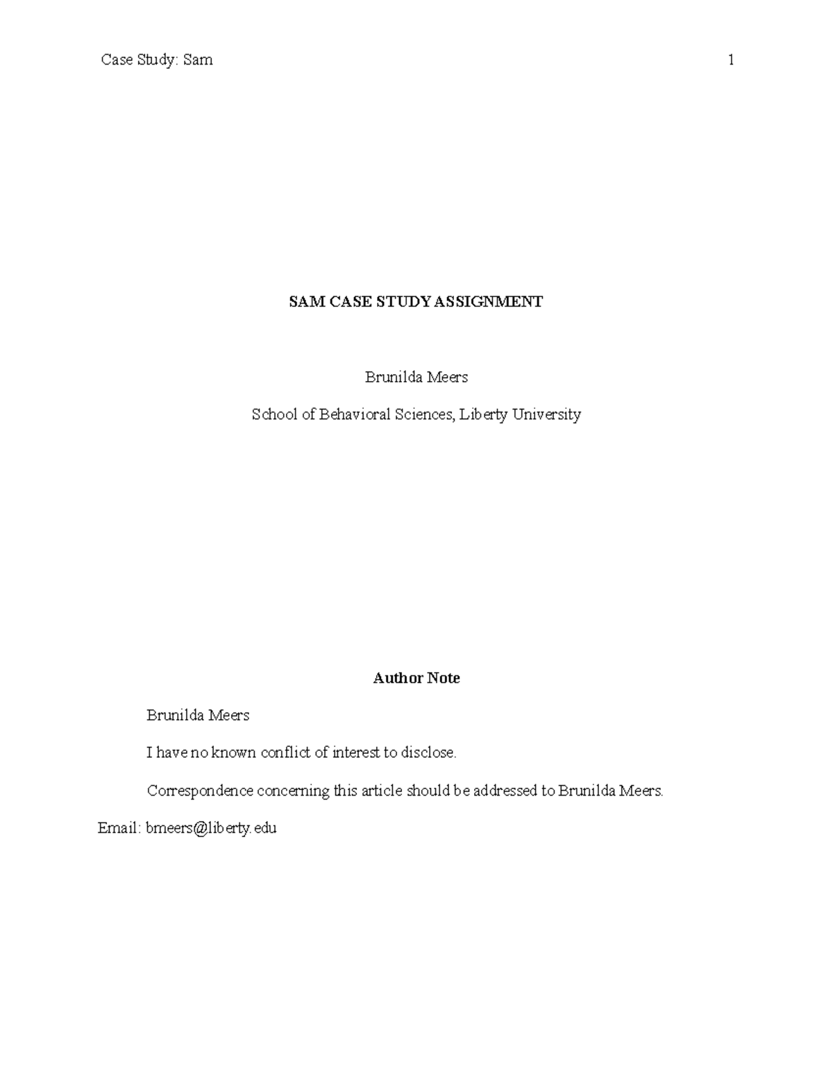 SAM Case Study Assignment: Analyzing Clinical Bipolar Disorder - Studocu