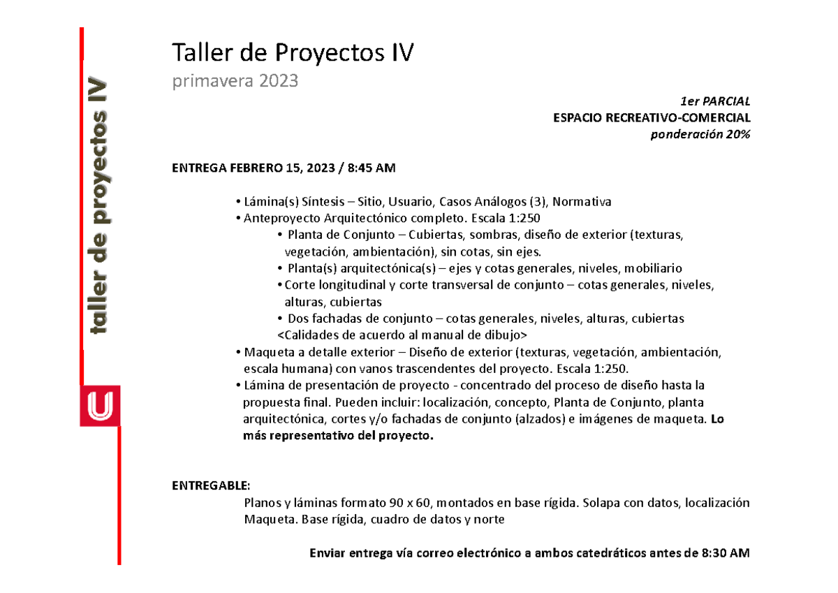 1er Parcial - Taller de Proyectos IV - Bases para Proyecto ...