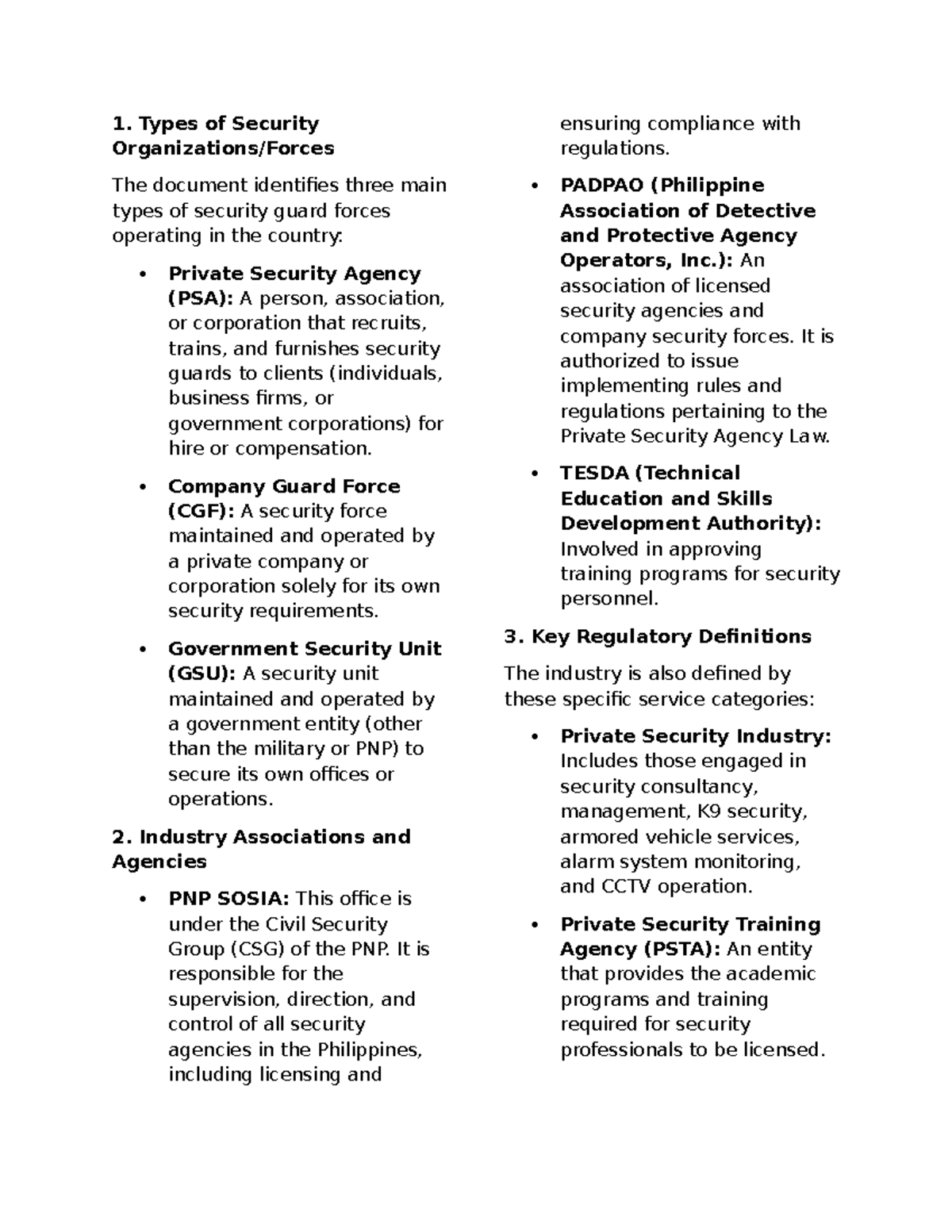 Types of Security Forces in the Philippines: A Comprehensive Review ...
