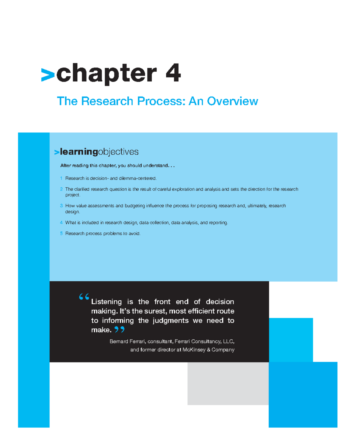 Chapter 4: An Overview of the Research Process in Business Research ...
