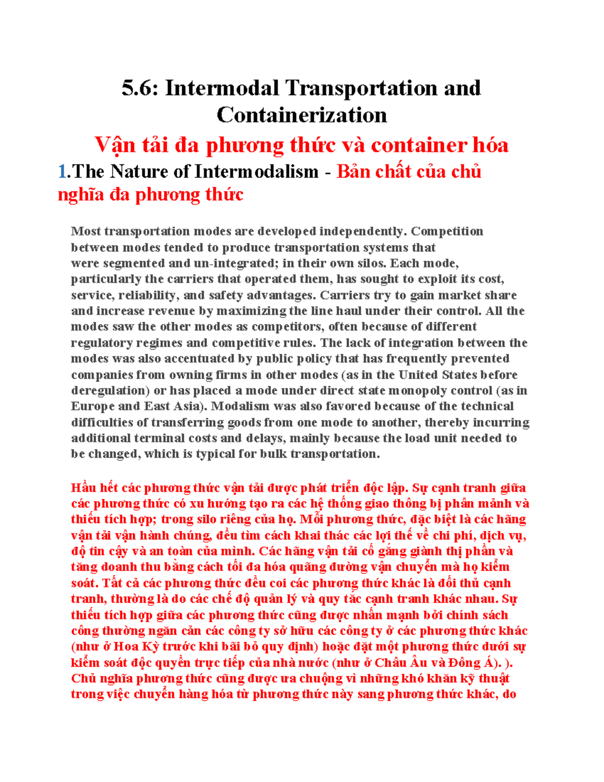 HUY - okkkkkkkkkkkkkkkkk - 5: Intermodal Transportation and ...