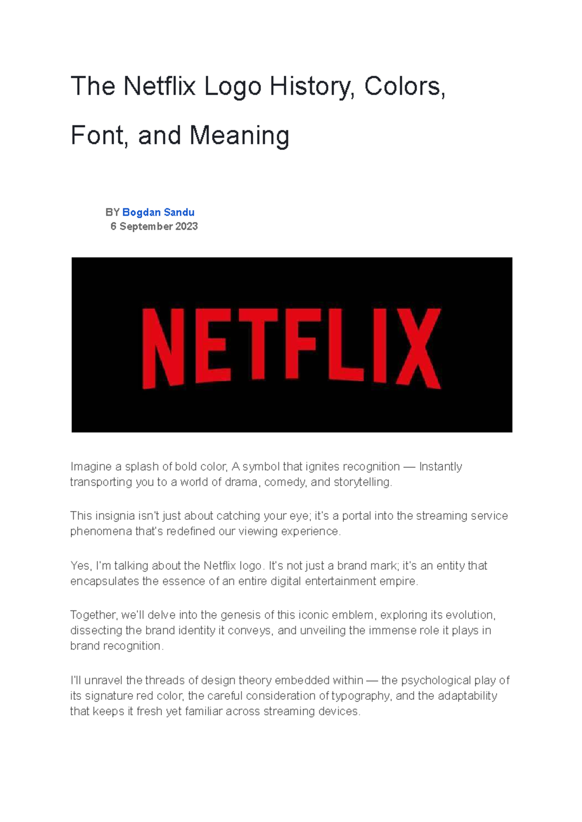 MKTG 2508 - Summary Brand Management And Strategy - The Netflix Logo ...