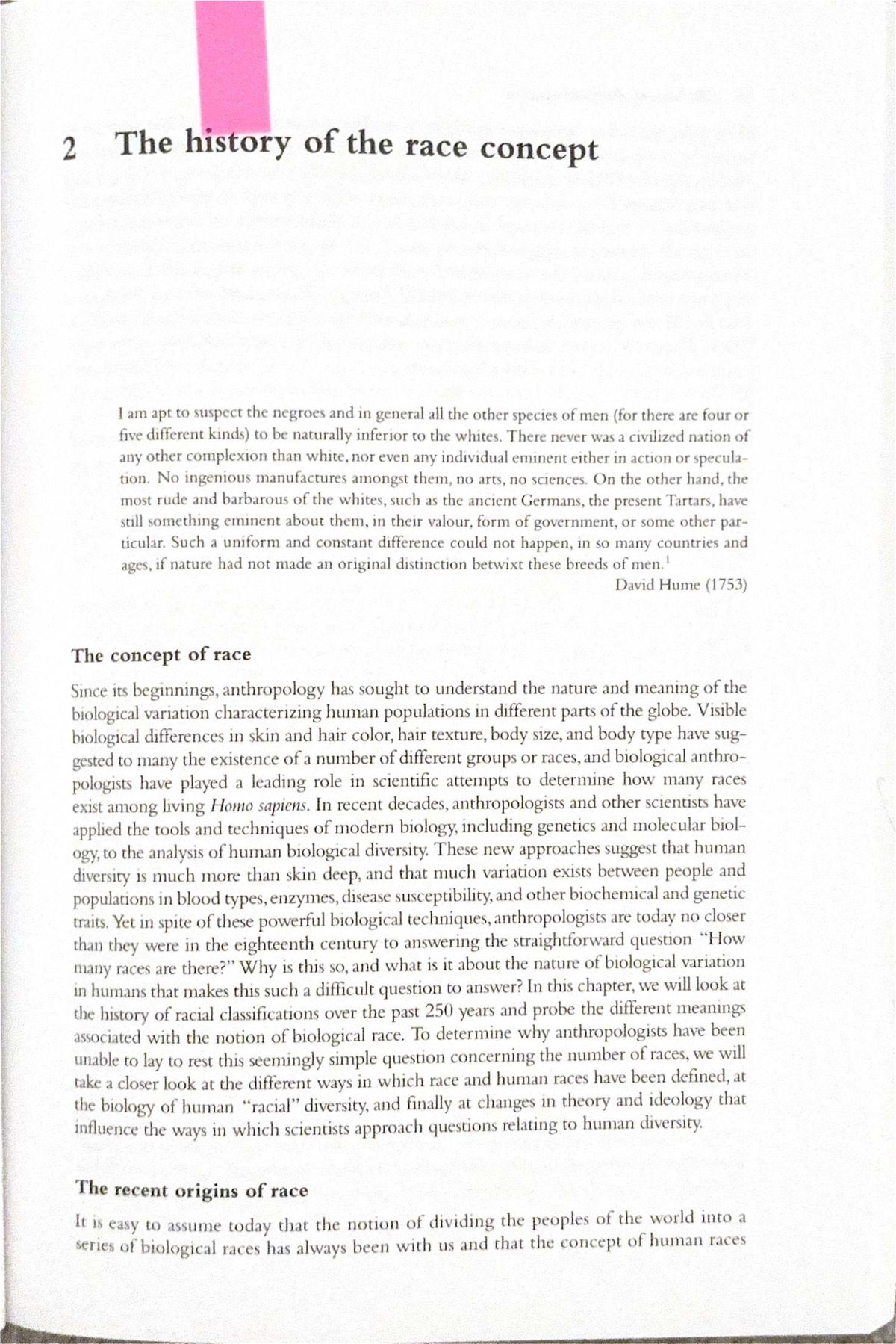 Anth 1:2 - The Evolution of the Race Concept in Anthropology - Studocu