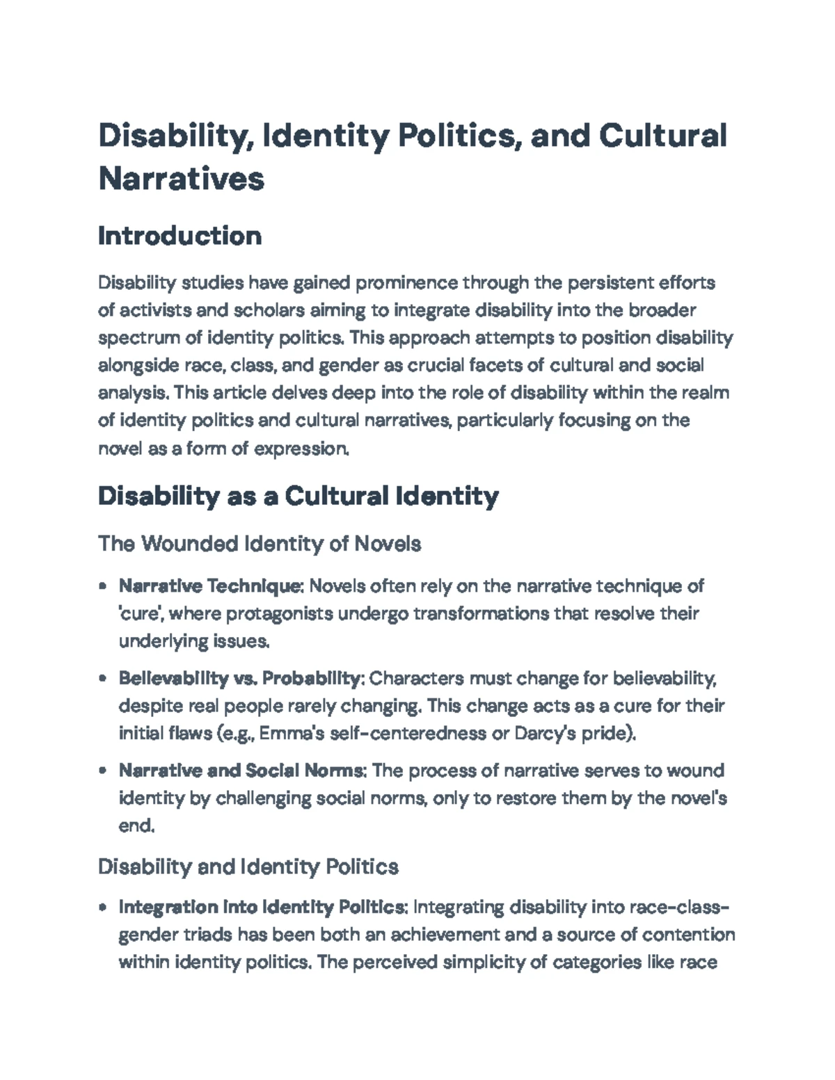 Analyzing Disability Identity Narratives in Psych: A Study Overview ...