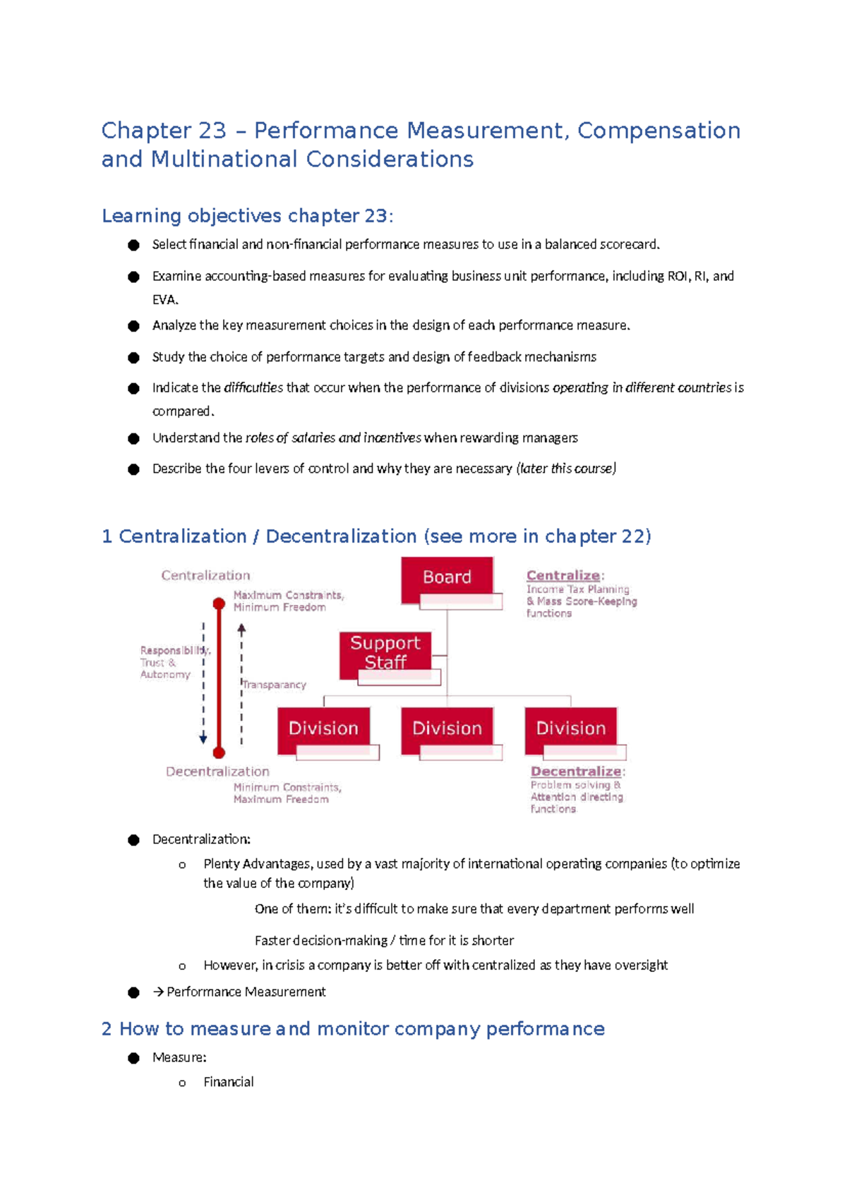 Chapter 23: Performance Measurement & Compensation in Multinational ...