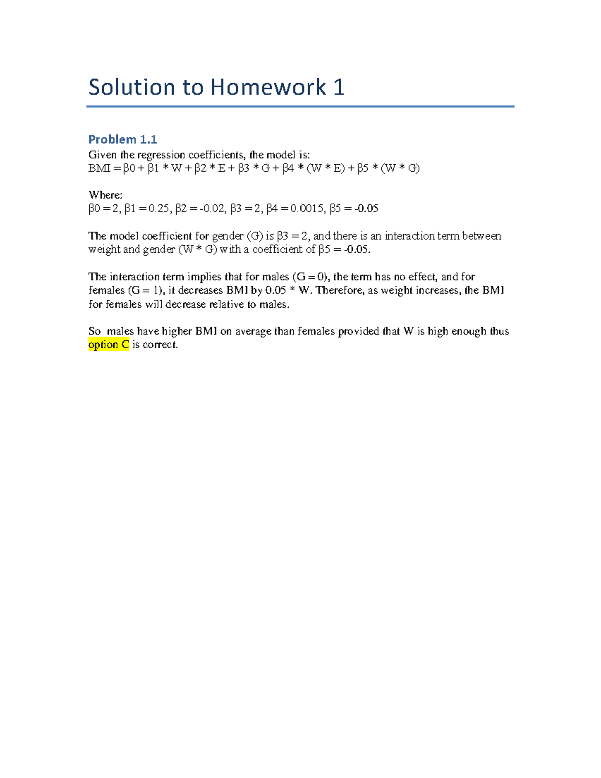 IE 590 HW 1 - Detailed Solution and Analysis of Homework 1 - Studocu