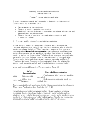 Chapter 4: Managing Emotions in Interpersonal Communication - Improving ...
