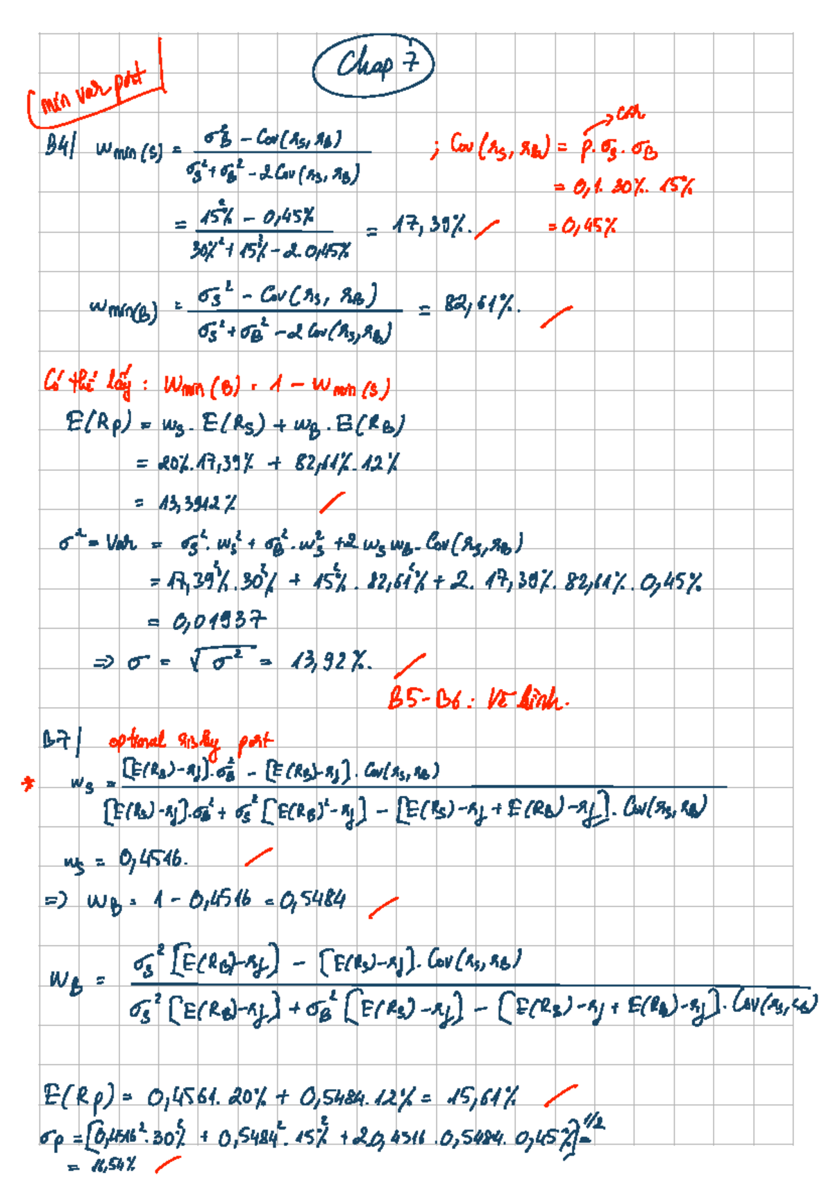 Exercise Solutions for Investment Book 12e - Chapter 7 Analysis - Studocu