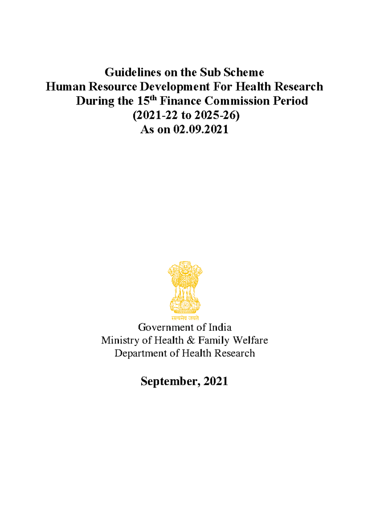 HRD Scheme: Revised Guidelines for Health Research Development - Studocu