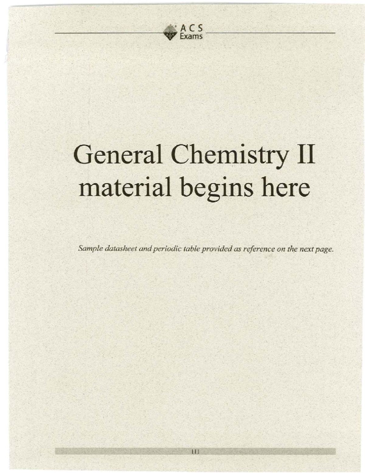 ACS Exams General Chemistry II Study Guide: Key Concepts and Practice ...