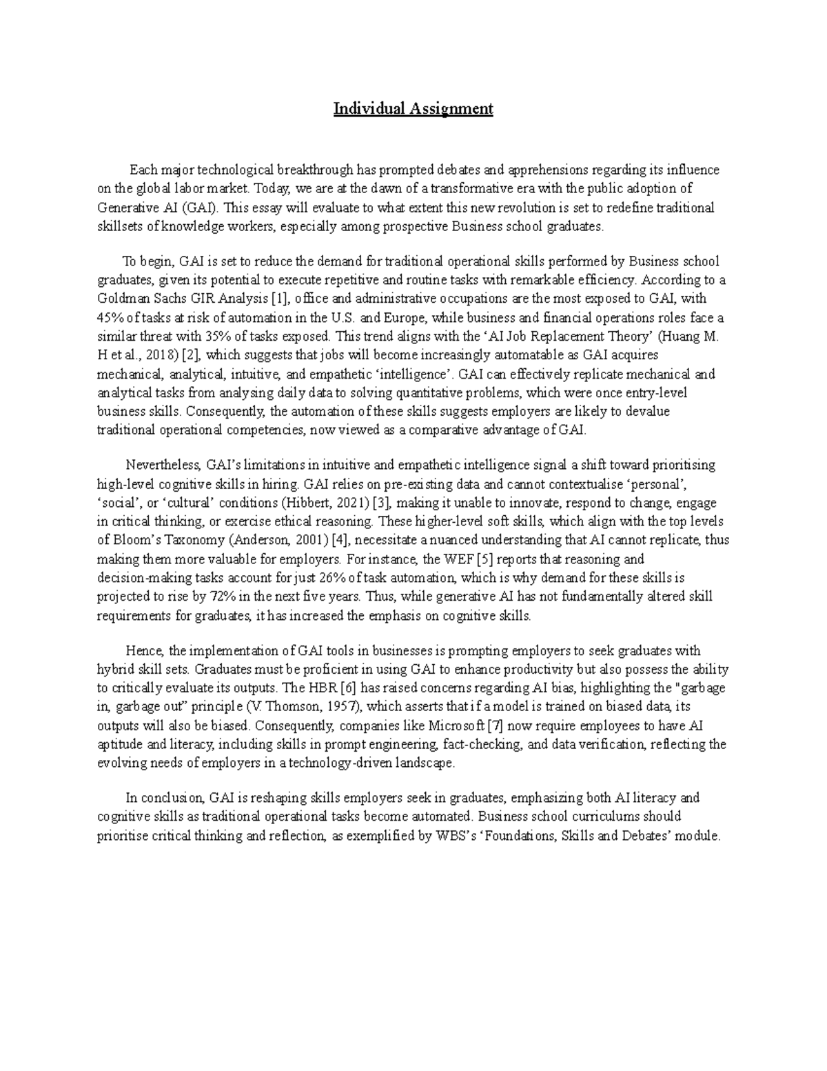 Individual Assignment - Individual Assignment Each major technological ...