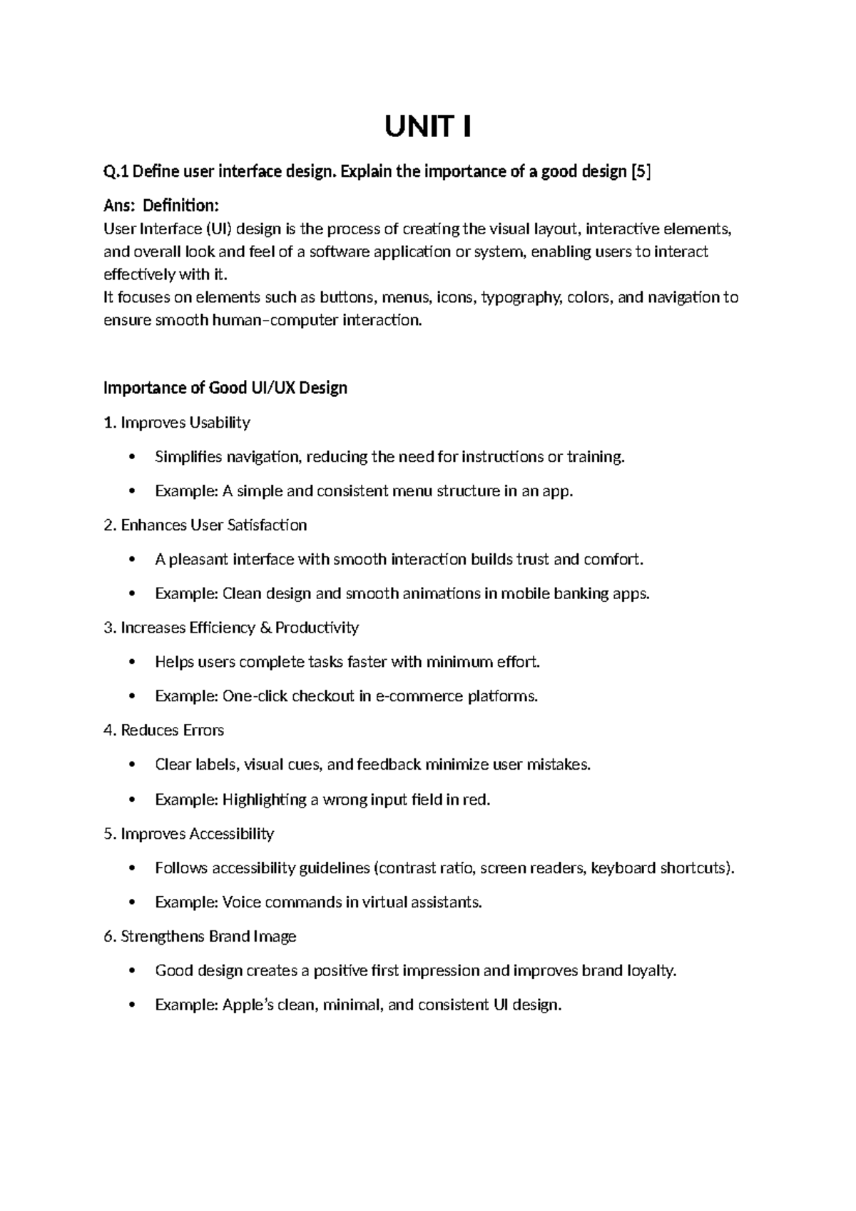 UIUX Design Notes: Key Concepts and Principles - Studocu